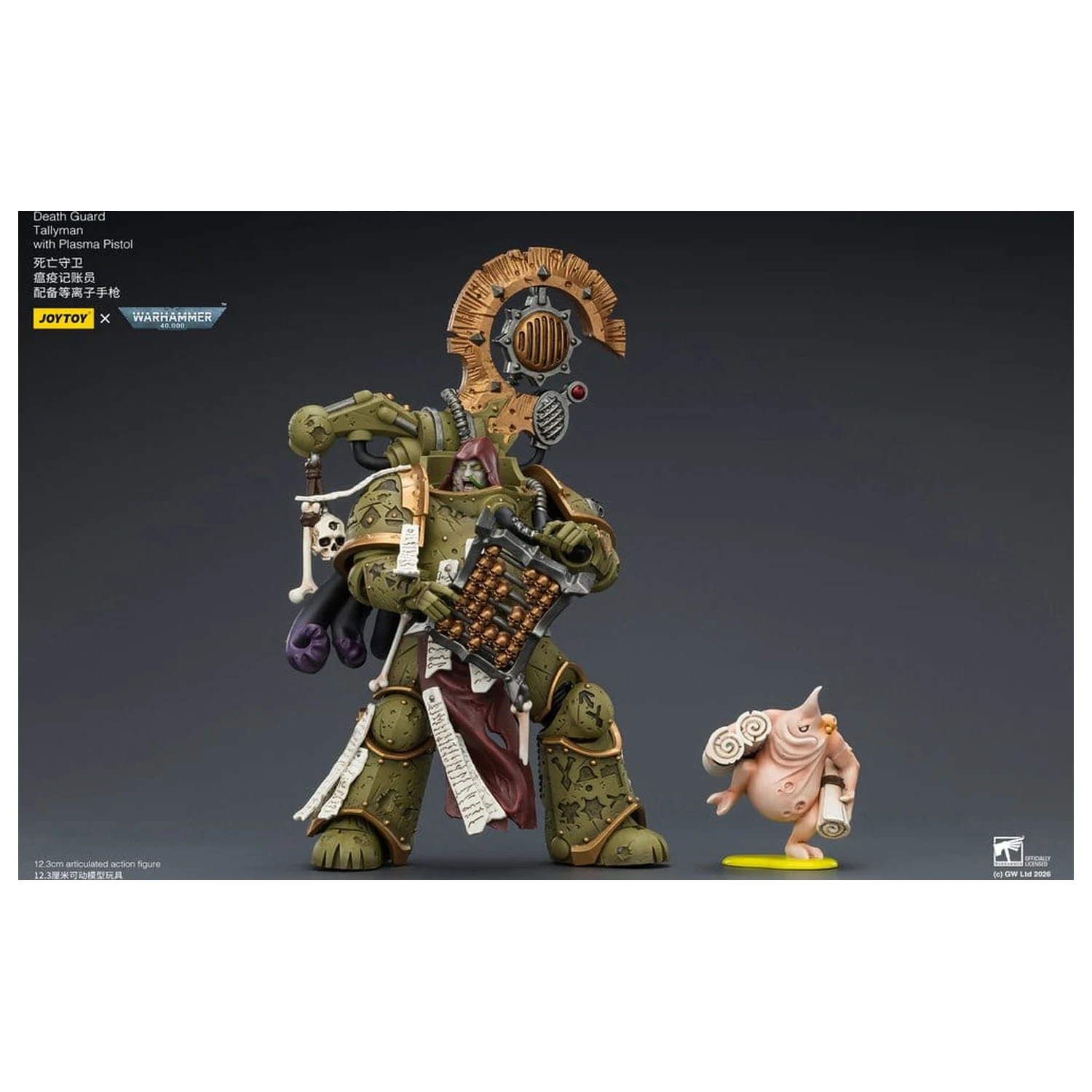 Warhammer 40,000 Akčná figúrka Death Guard Tallyman 12 cm produktová fotografia
