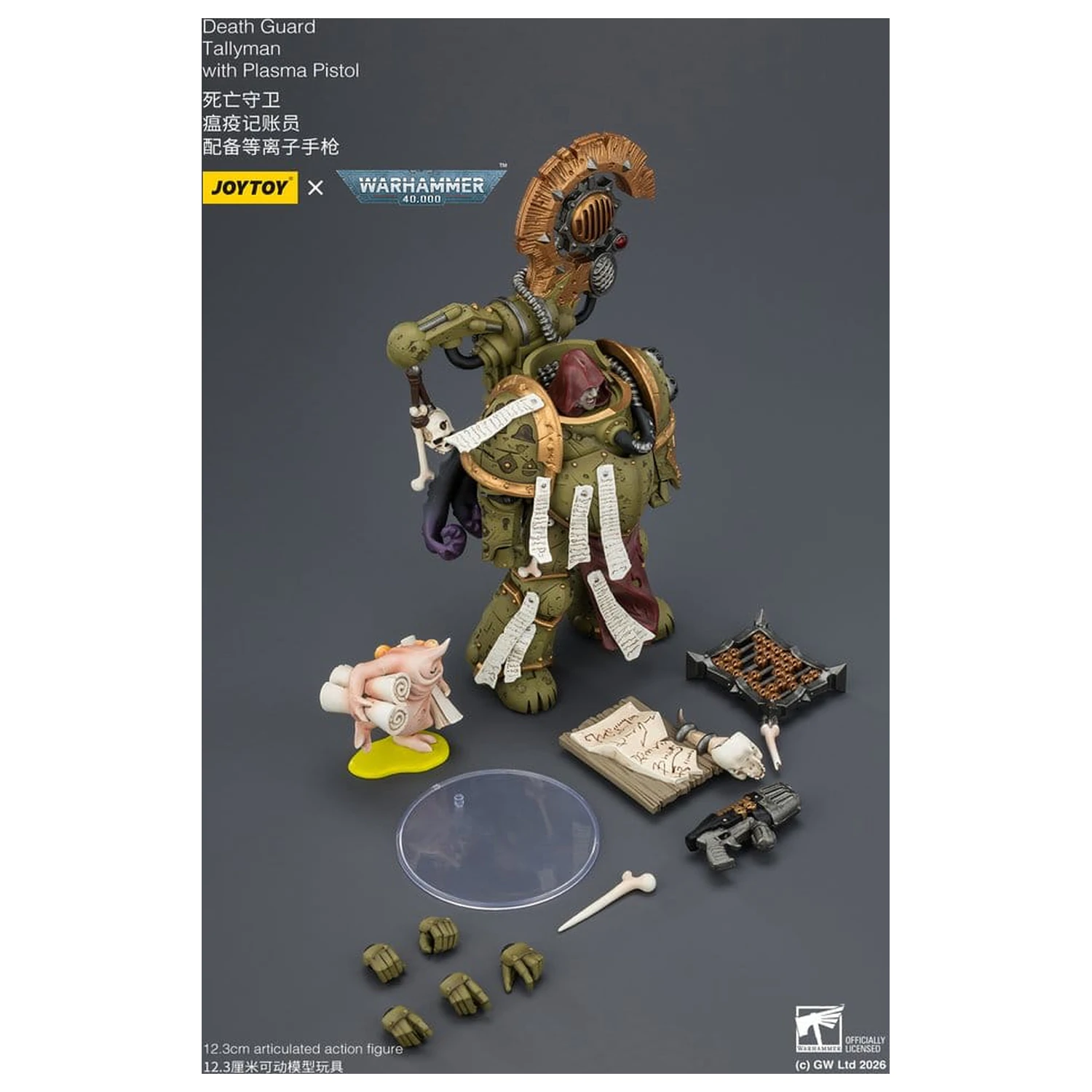Warhammer 40,000 Akčná figúrka Death Guard Tallyman 12 cm produktová fotografia