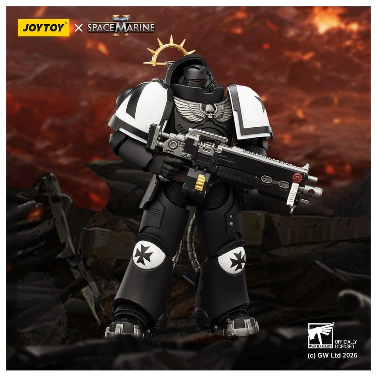 Warhammer 40,000 Akčná figúrka Game Edition Black Templars Heavy Intercessor 13 cm produktová fotografia