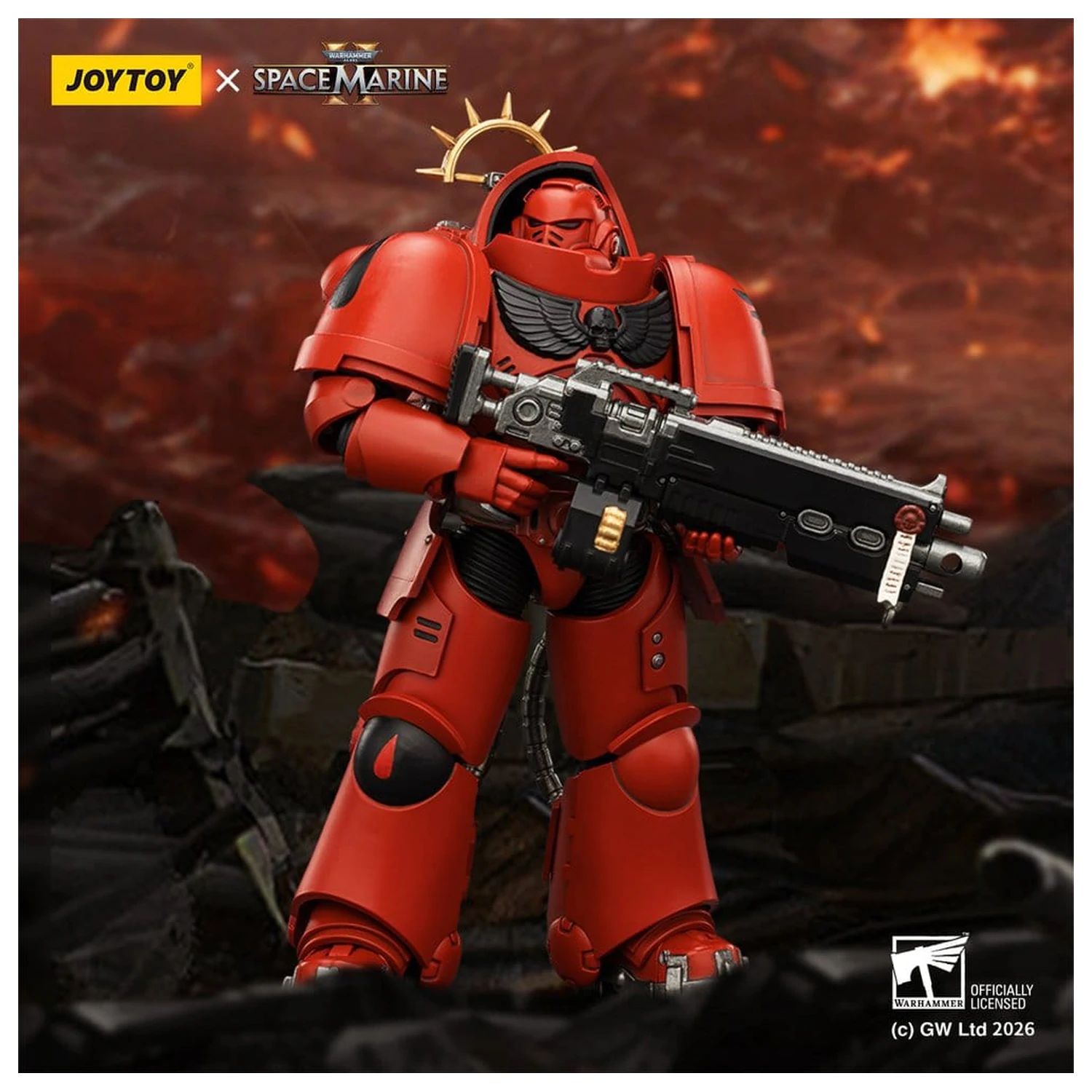 Warhammer 40,000 Action Figure Game Edition Blood Angels Heavy Intercessor 13 cm akčná figúrka produktová fotografia