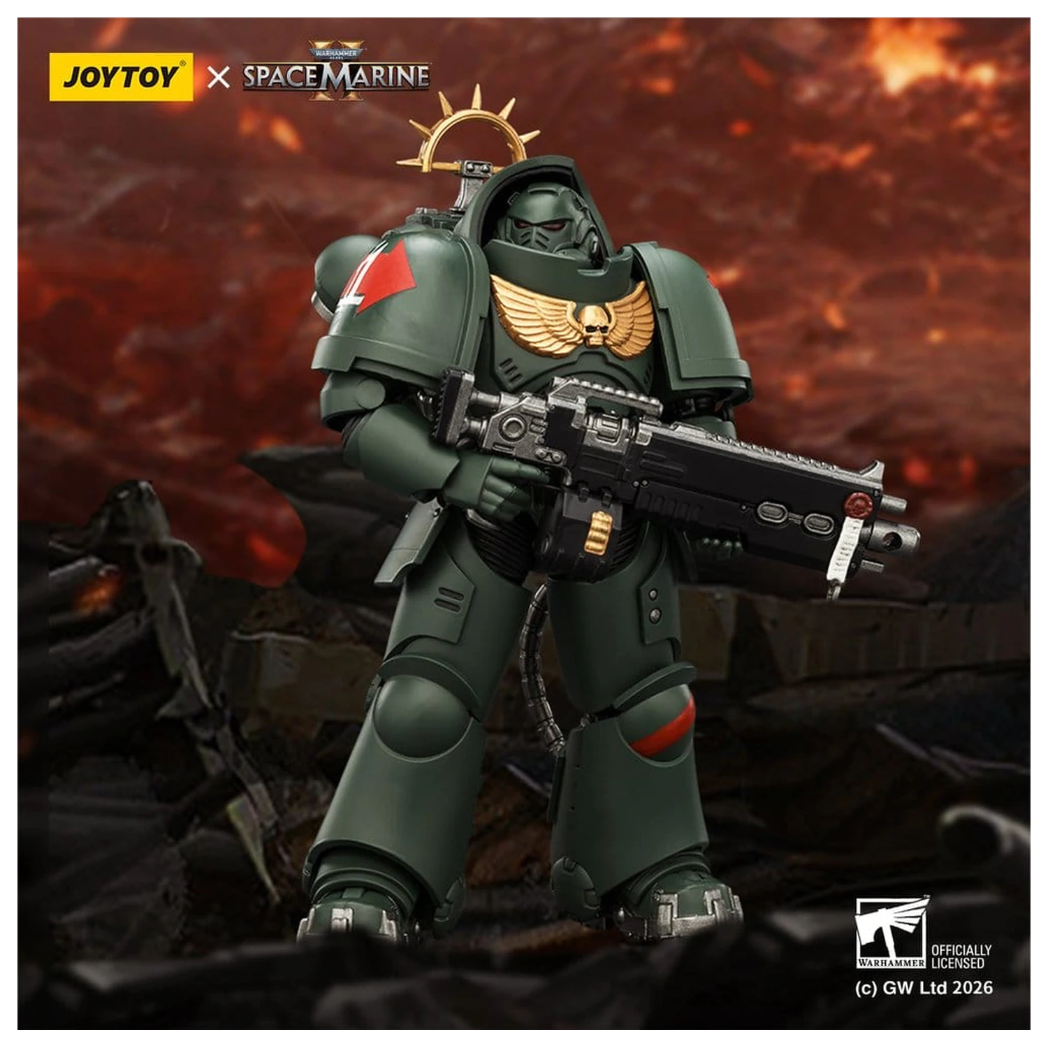 Warhammer 40,000 akčná figúrka Game Edition Dark Angels Heavy Intercessor 13 cm produktová fotografia