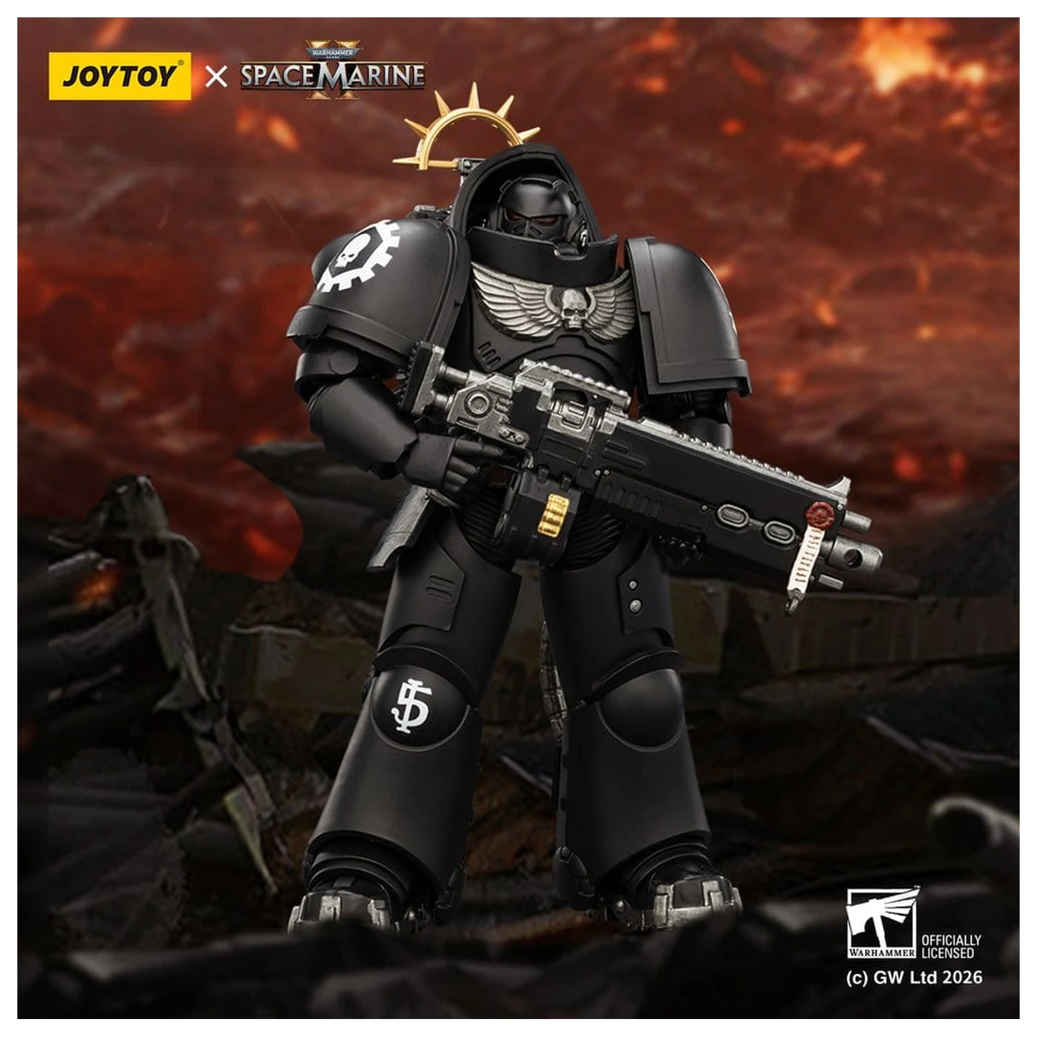 Warhammer 40,000 Akčná figúrka Game Edition Iron Hands Heavy Intercessor 13 cm produktová fotografia