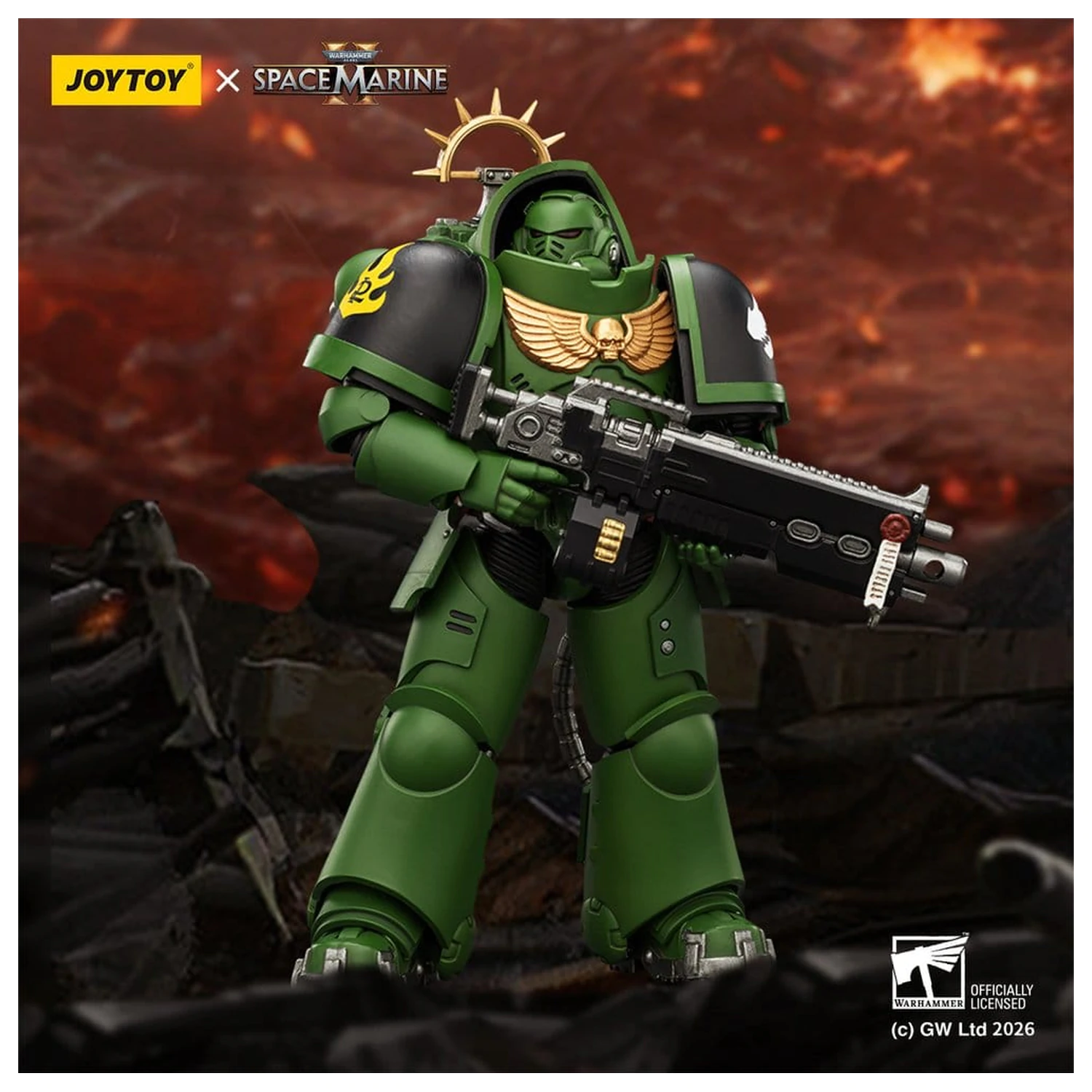 Warhammer 40,000 Action Figure Game Edition Salamanders Heavy Intercessor 13 cm akčná figúrka produktová fotografia