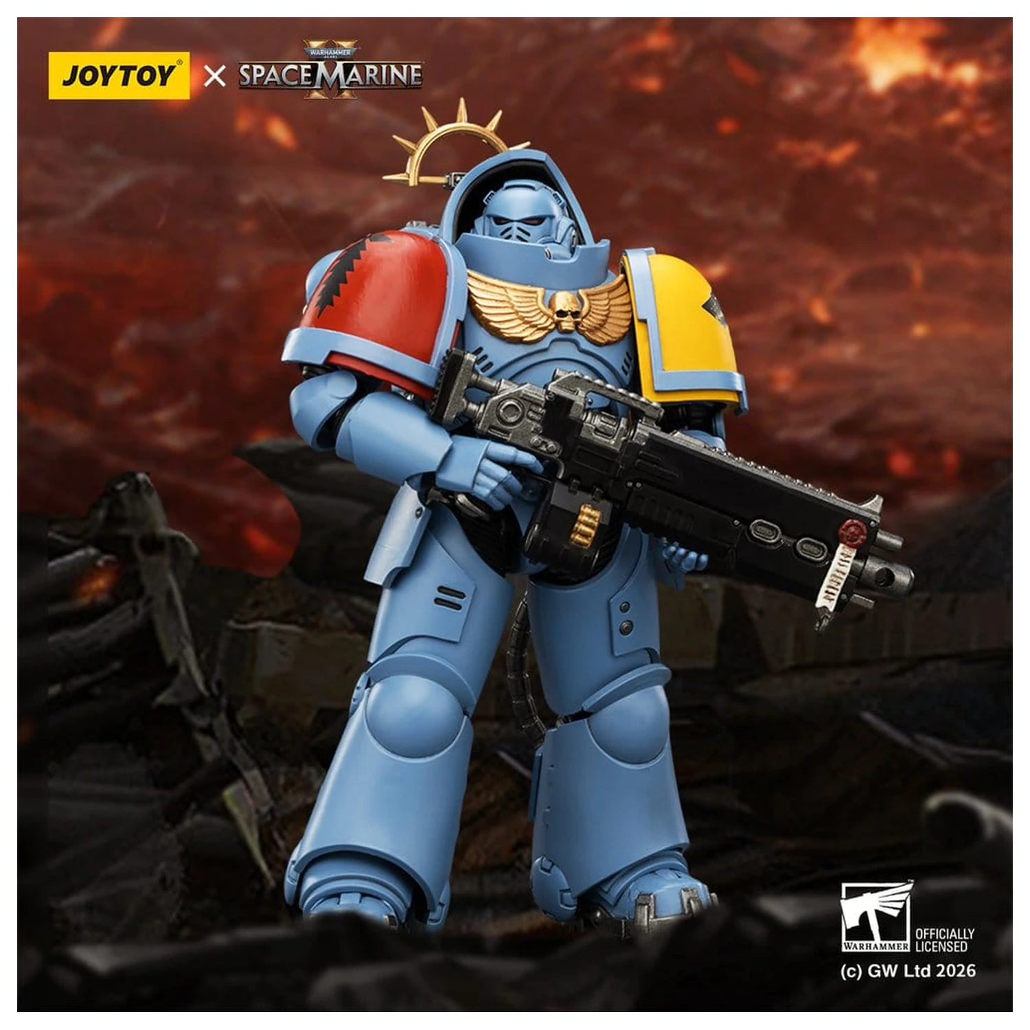 Warhammer 40,000 Akčná figúrka Game Edition Space Wolves Heavy Intercessor 13 cm produktová fotografia