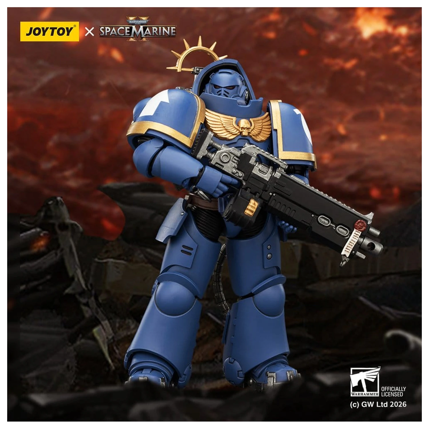 Warhammer 40,000 Akčná figúrka Game Edition Ultramarines Heavy Intercessor 13 cm produktová fotografia