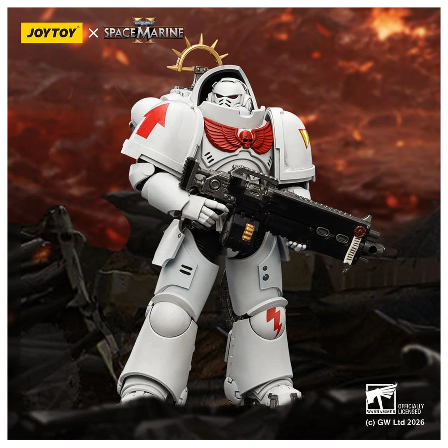Warhammer 40,000 Action Figure Game Edition White Scars Heavy Intercessor 13 cm akčná figúrka produktová fotografia