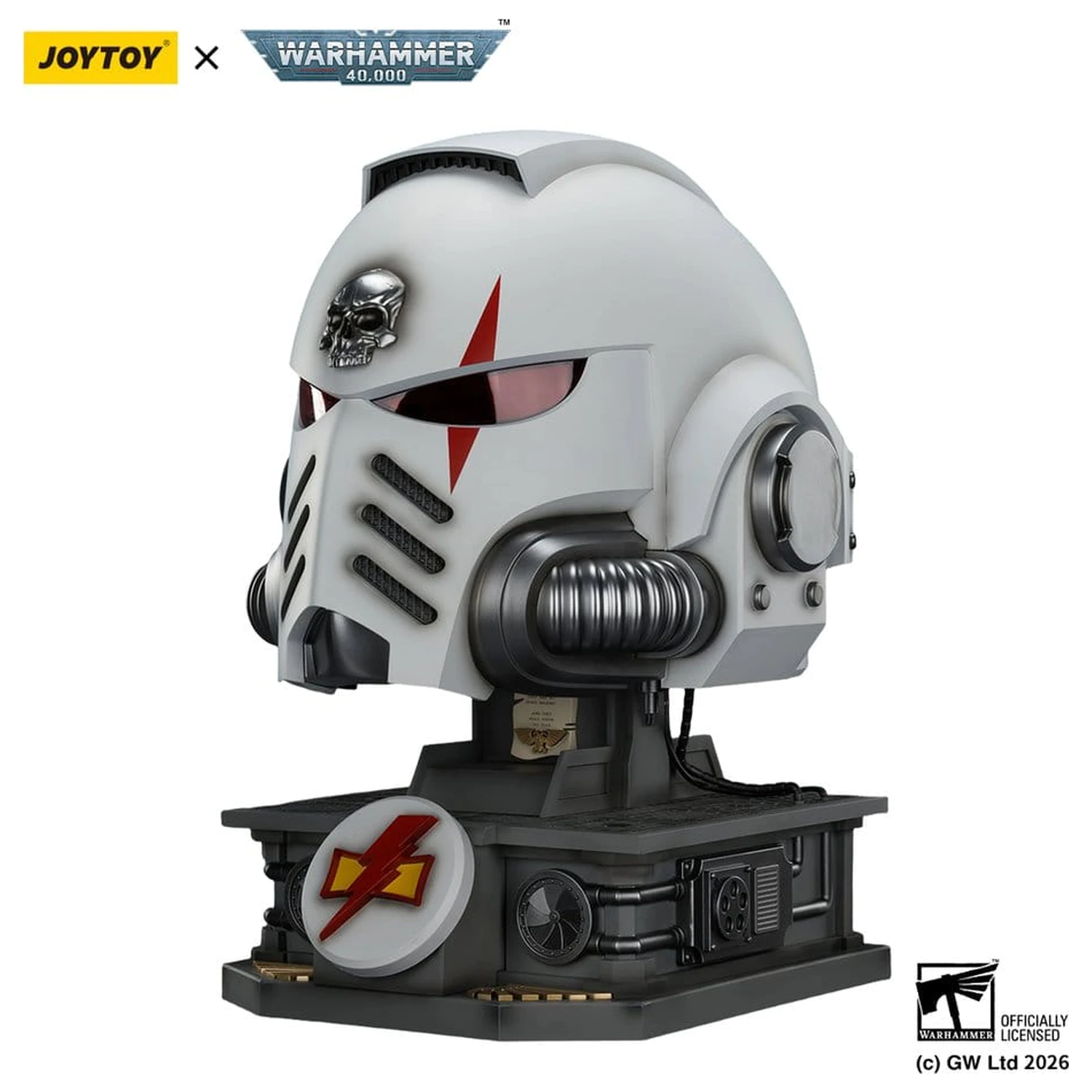 Warhammer 40,000 Helmet s display stojanom White Scars MkX 44 cm produktová fotografia