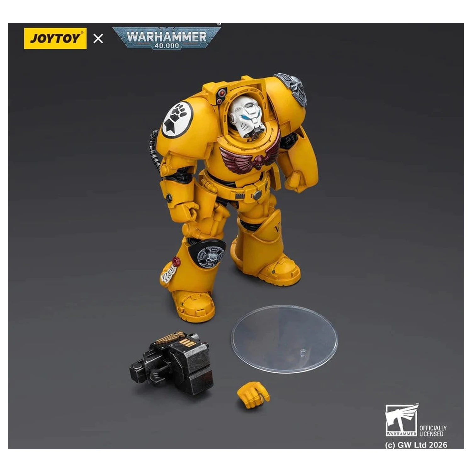 Warhammer 40,000 Akčná figúrka Imperial Fists Terminator 2 s Power Fist a Storm Bolter 14 cm produktová fotografia