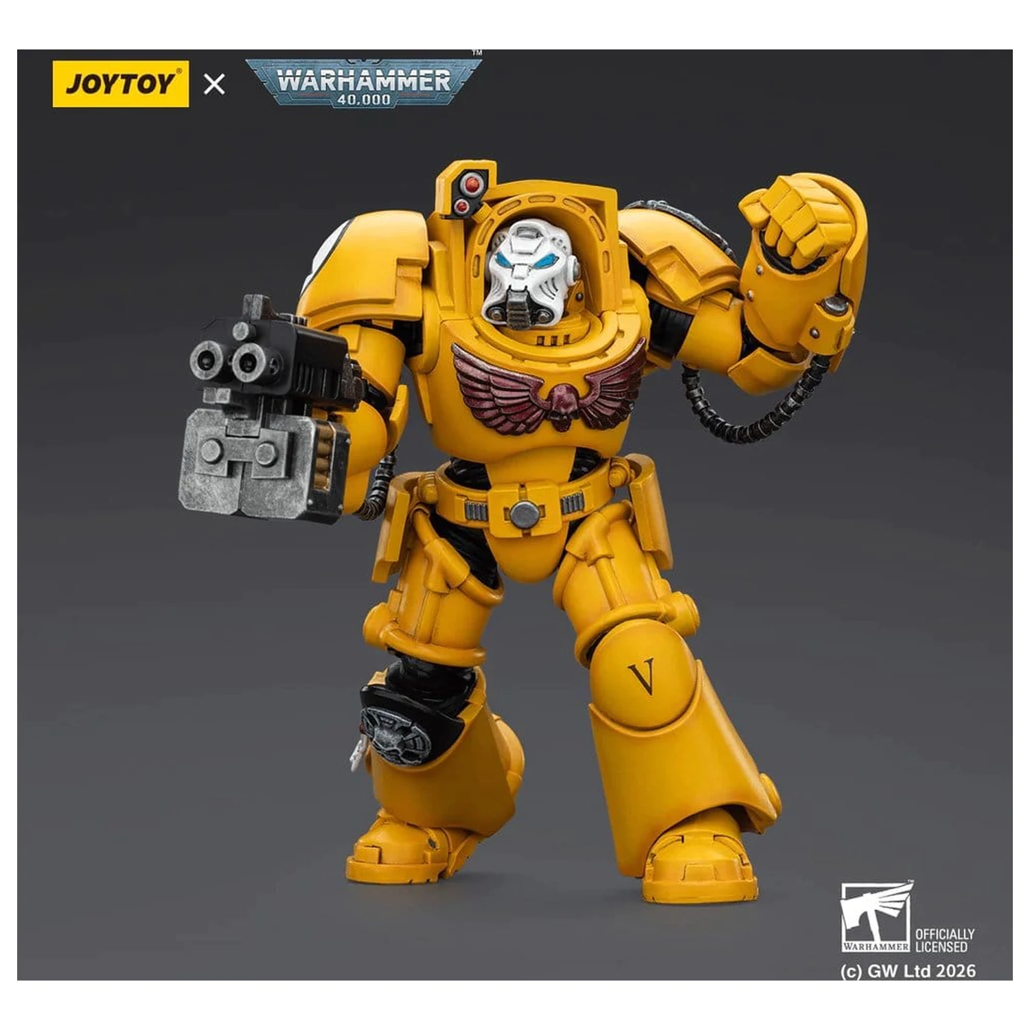 Warhammer 40,000 Akčná figúrka Imperial Fists Terminator 2 s Power Fist a Storm Bolter 14 cm produktová fotografia