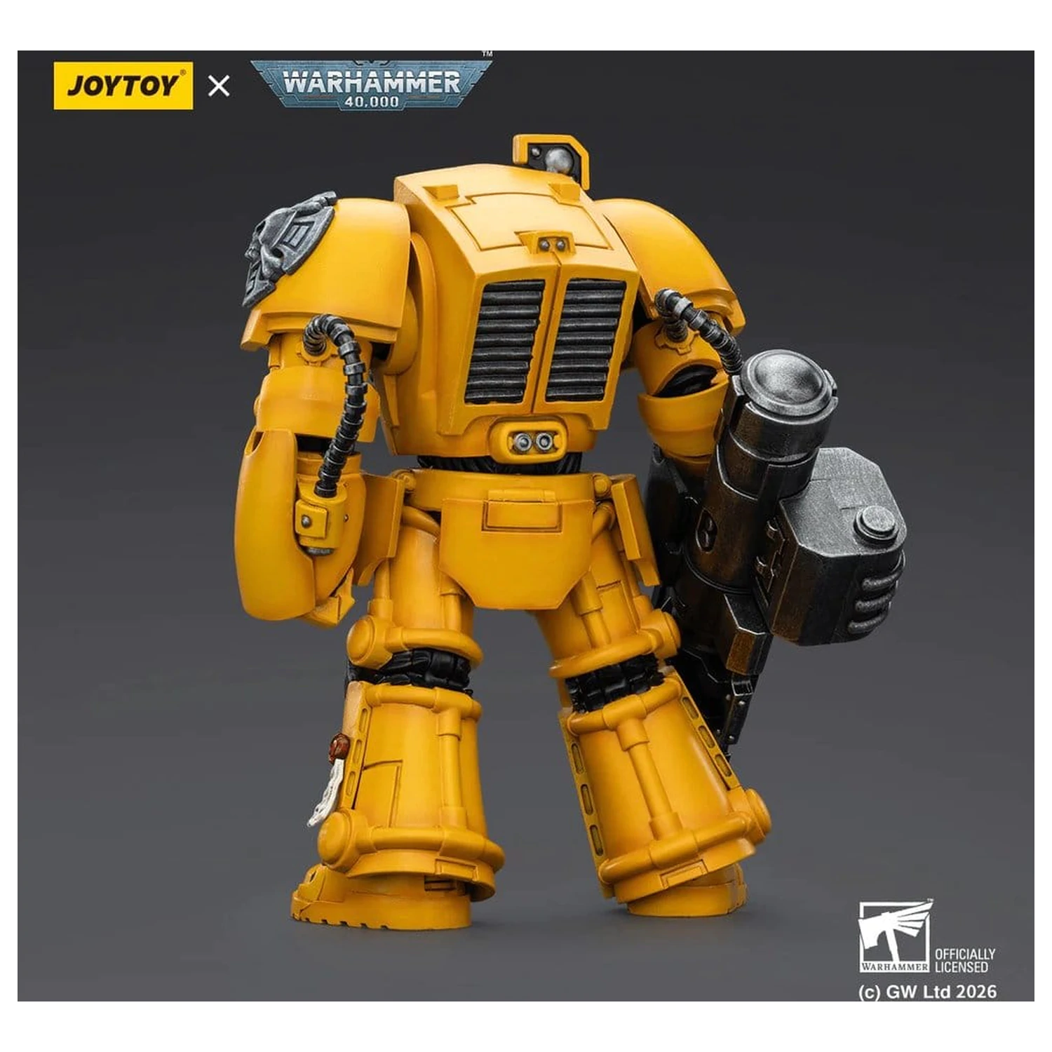 Warhammer 40,000 Akčná figúrka Imperial Fists Terminator 3 s Power Fist a Assault Cannon 14 cm produktová fotografia