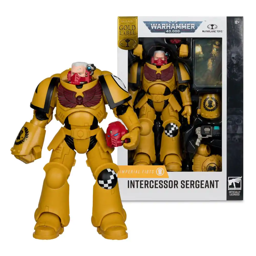 Warhammer 40,000 akčná figúrka Intercessor Sergeant (Imperial Fist) (Gold Label) 18 cm produktová fotografia