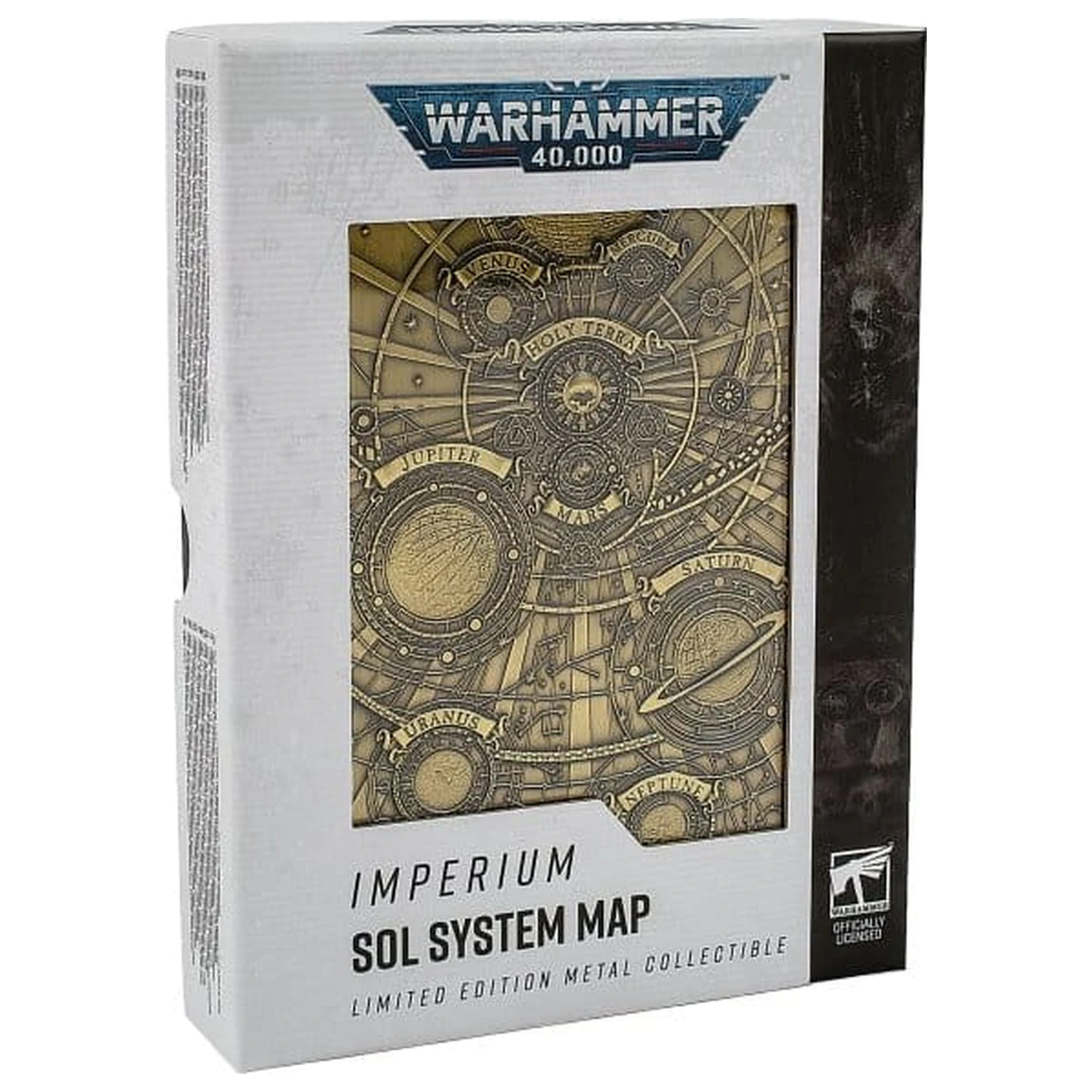 Warhammer 40,000 kovová mapa Sol System produktová fotografia