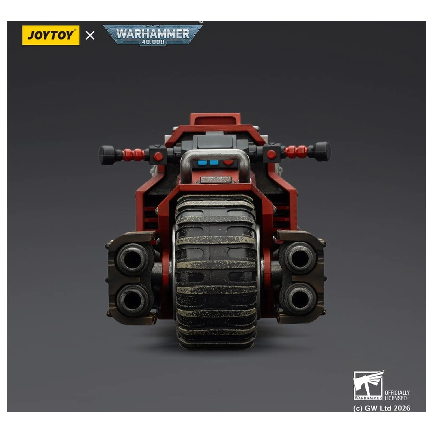 Warhammer 40,000 Raider-pattern Bojový motocykel Blood Angels s dvoma spojenými bolt puškami 22 cm produktová fotografia