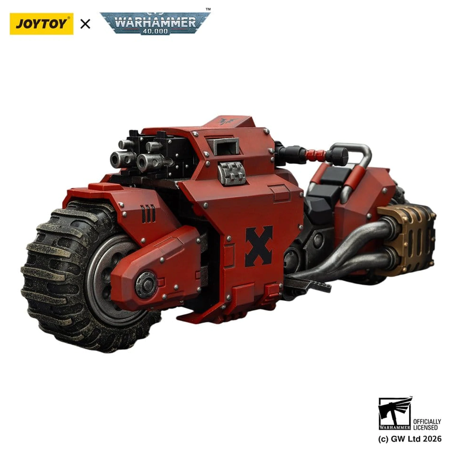 Warhammer 40,000 Raider-pattern Bojový motocykel Blood Angels s dvoma spojenými bolt puškami 22 cm produktová fotografia
