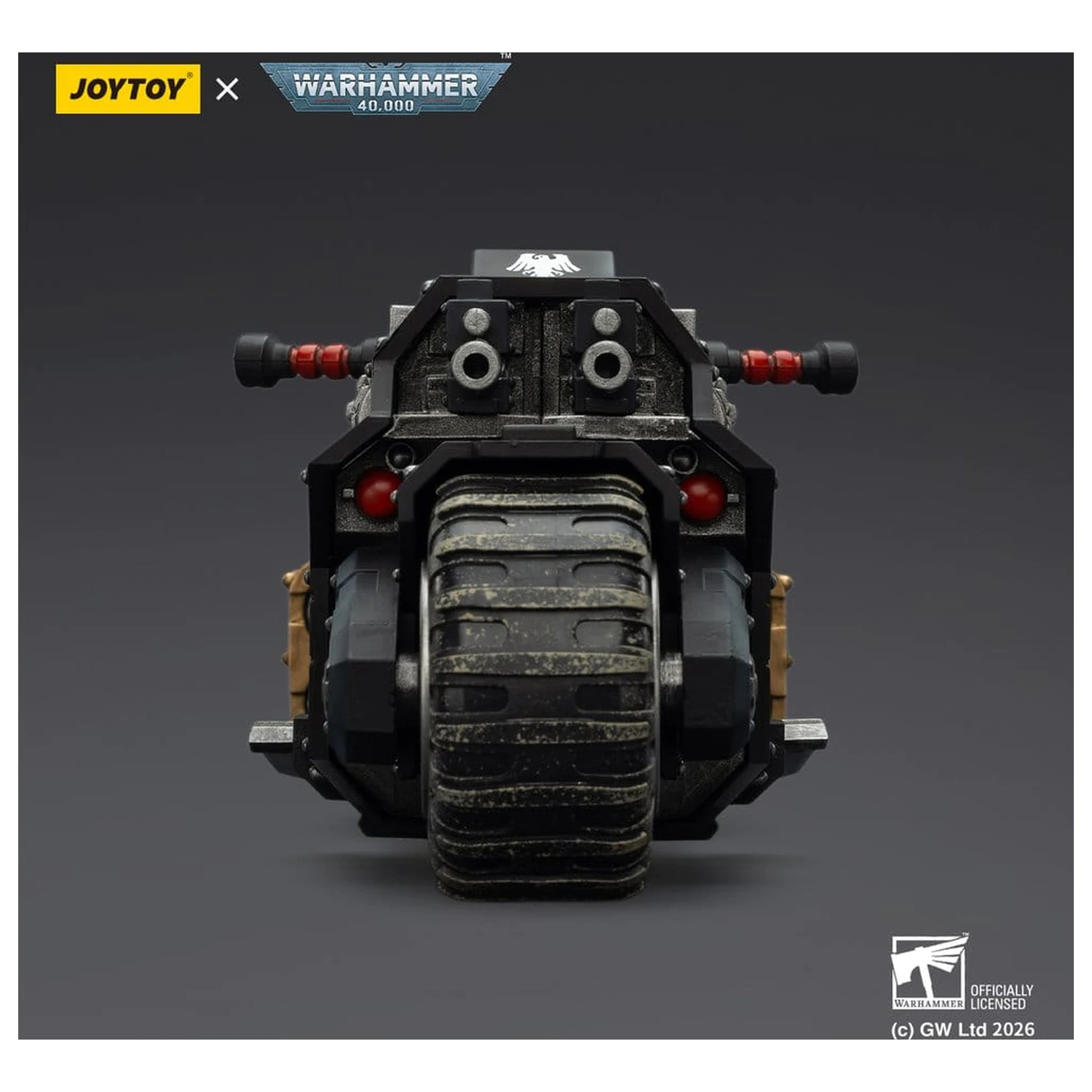 Warhammer 40,000 Raider-pattern Bojový motocykel Raven Guard s dvojicou spriahnutých bolt pušiek 22 cm produktová fotografia