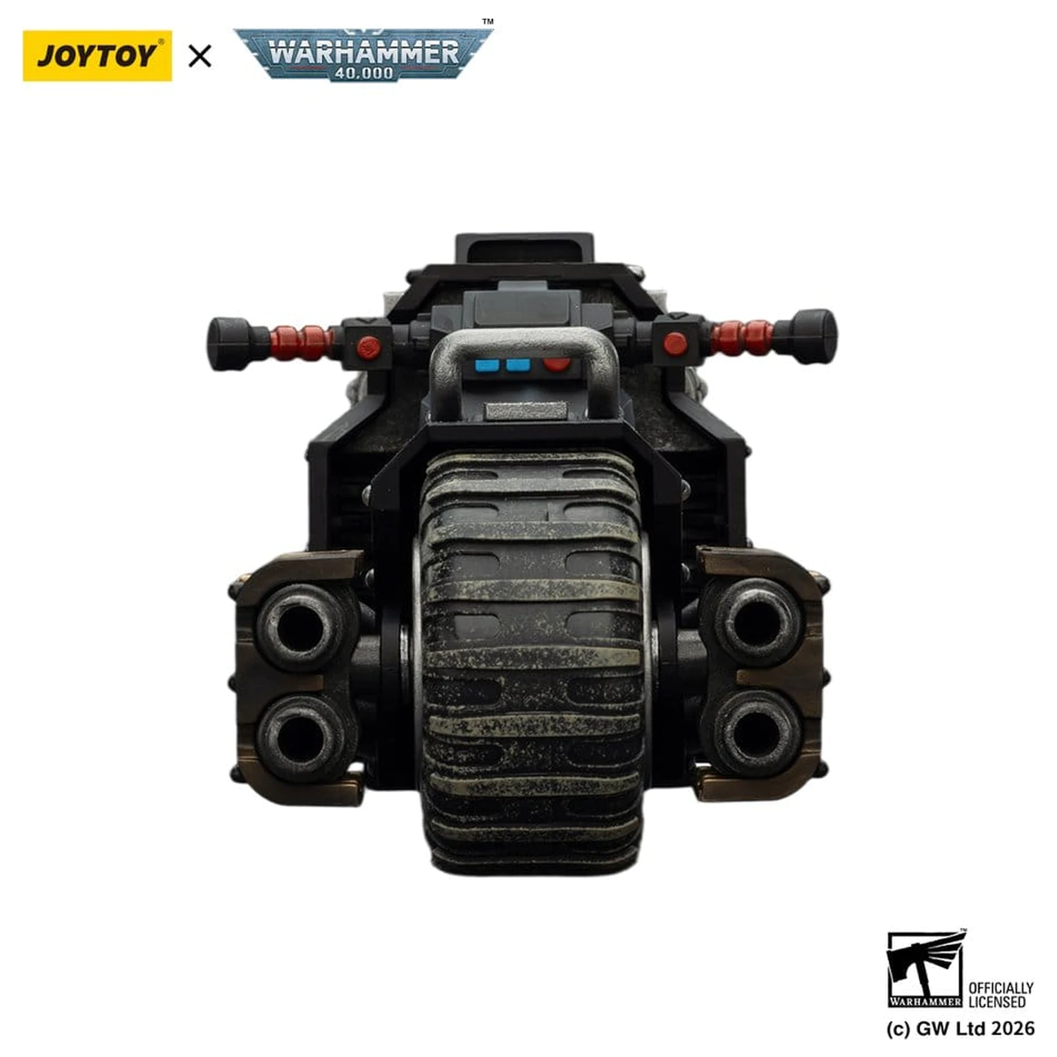 Warhammer 40,000 Raider-pattern Bojový motocykel Raven Guard s dvojicou spriahnutých bolt pušiek 22 cm produktová fotografia