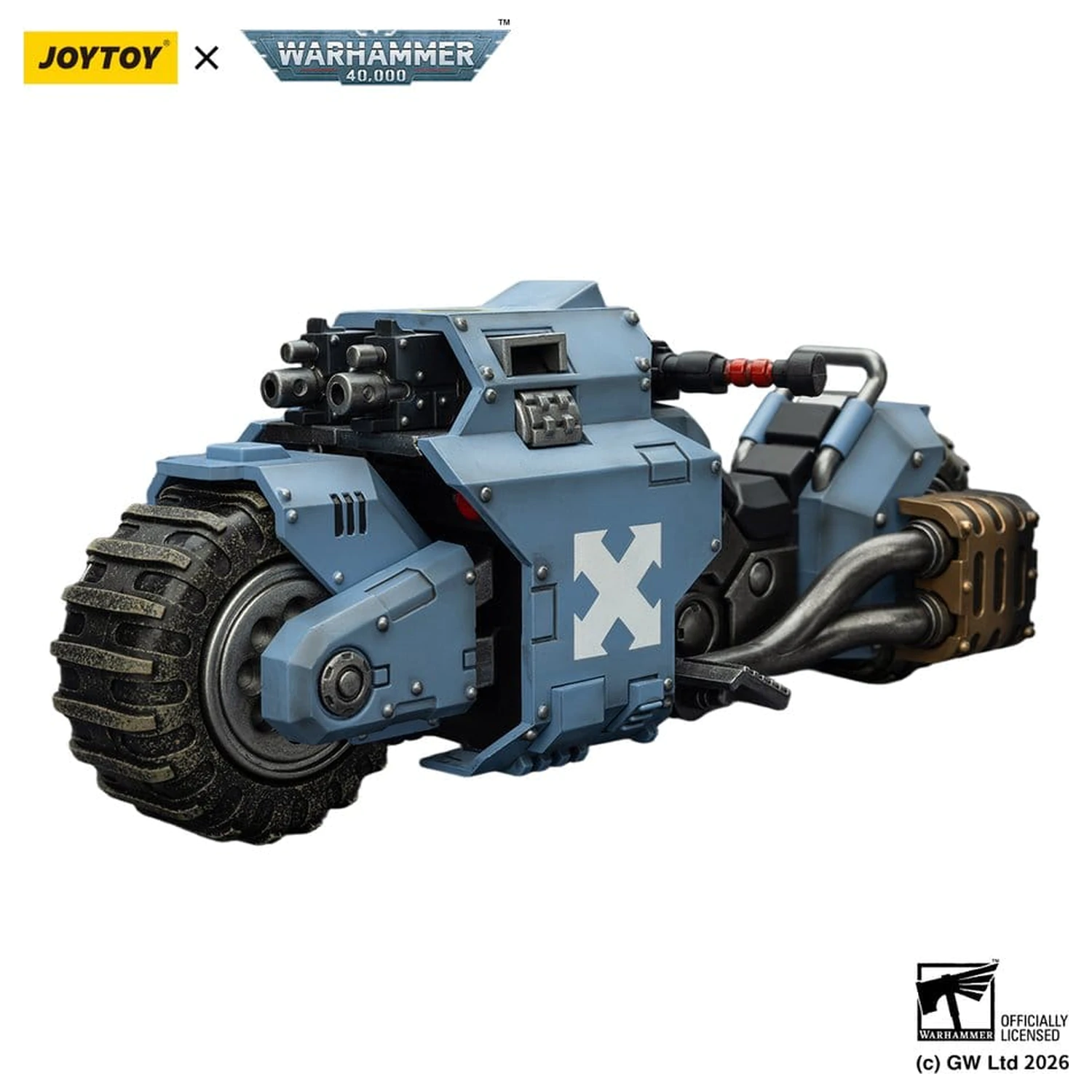 Warhammer 40,000 Raider-pattern Combat Bike Space Wolves s twin-linked bolt rifles 22 cm produktová fotografia