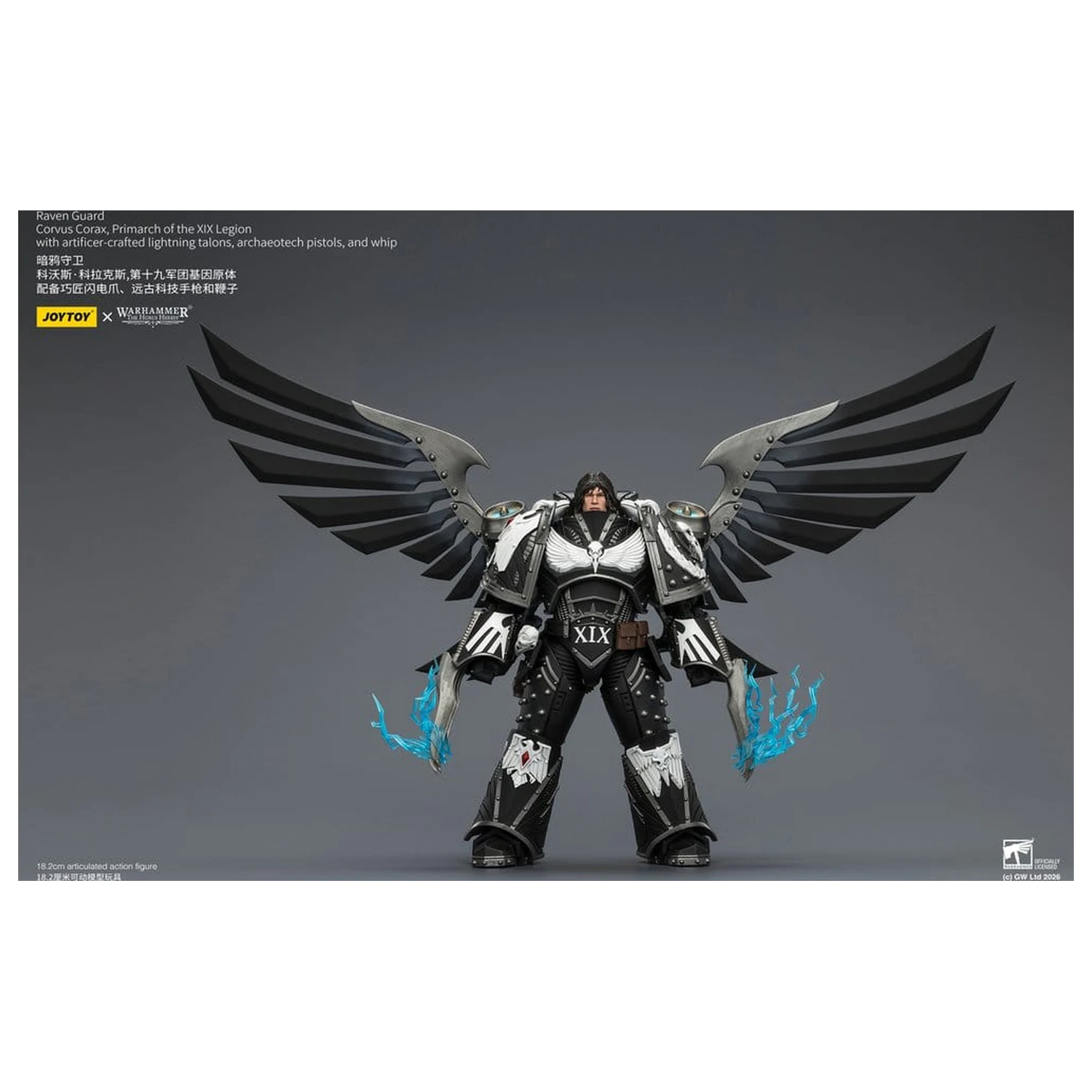 Warhammer 40,000 Action Figure Raven Guard Corvus Corax, Primarch of the XIX Legion 18 cm produktová fotografia