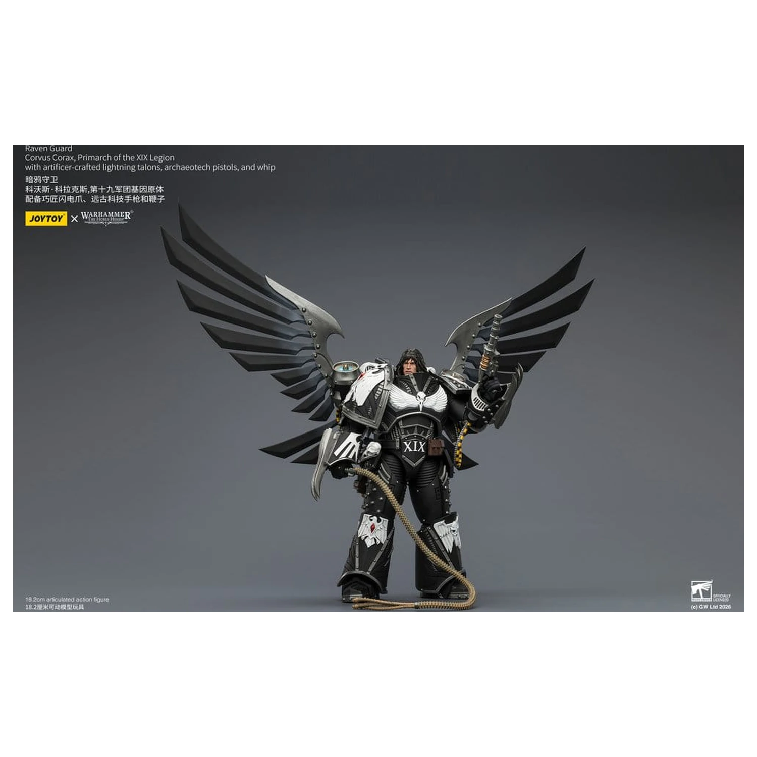 Warhammer 40,000 Action Figure Raven Guard Corvus Corax, Primarch of the XIX Legion 18 cm produktová fotografia