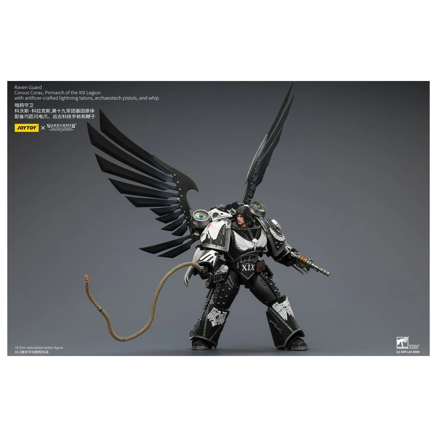 Warhammer 40,000 Action Figure Raven Guard Corvus Corax, Primarch of the XIX Legion 18 cm produktová fotografia