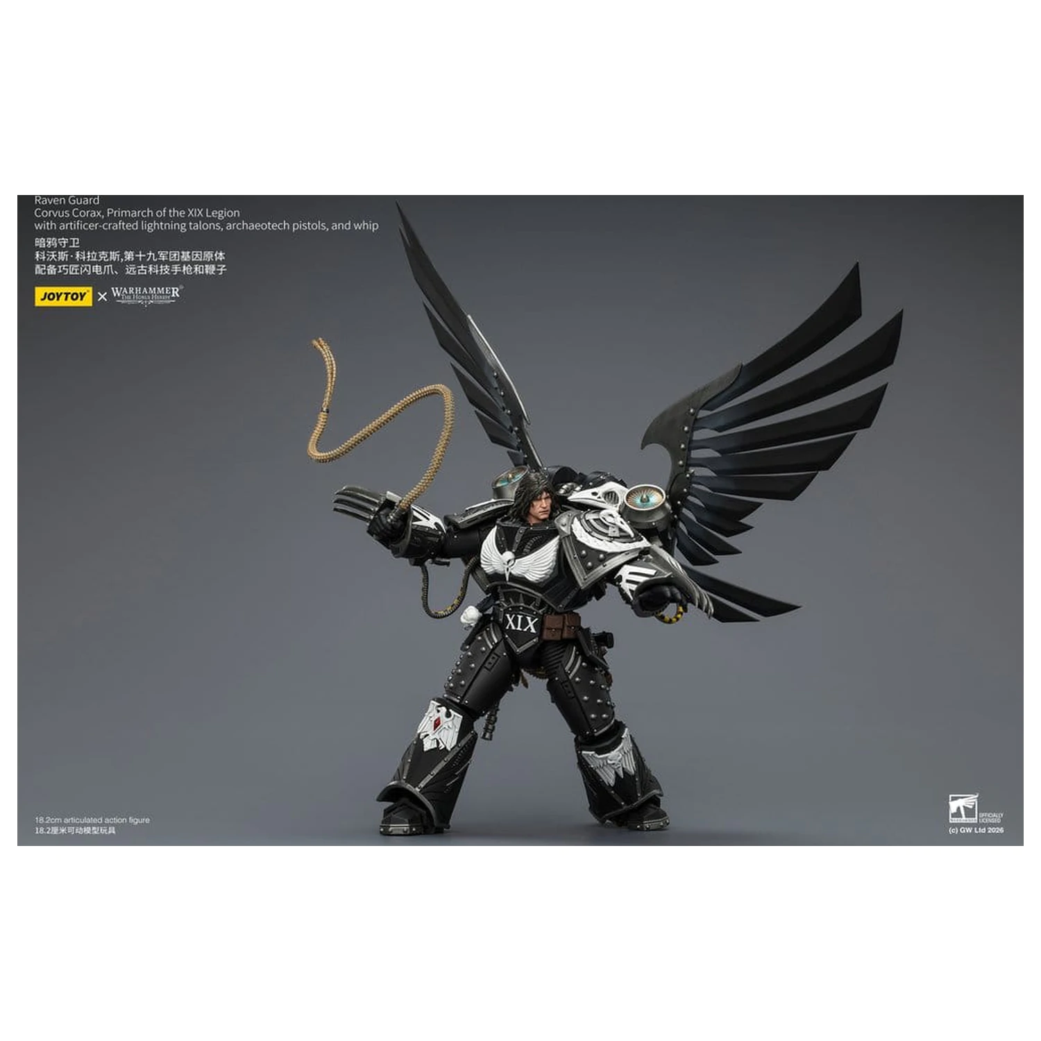 Warhammer 40,000 Action Figure Raven Guard Corvus Corax, Primarch of the XIX Legion 18 cm produktová fotografia