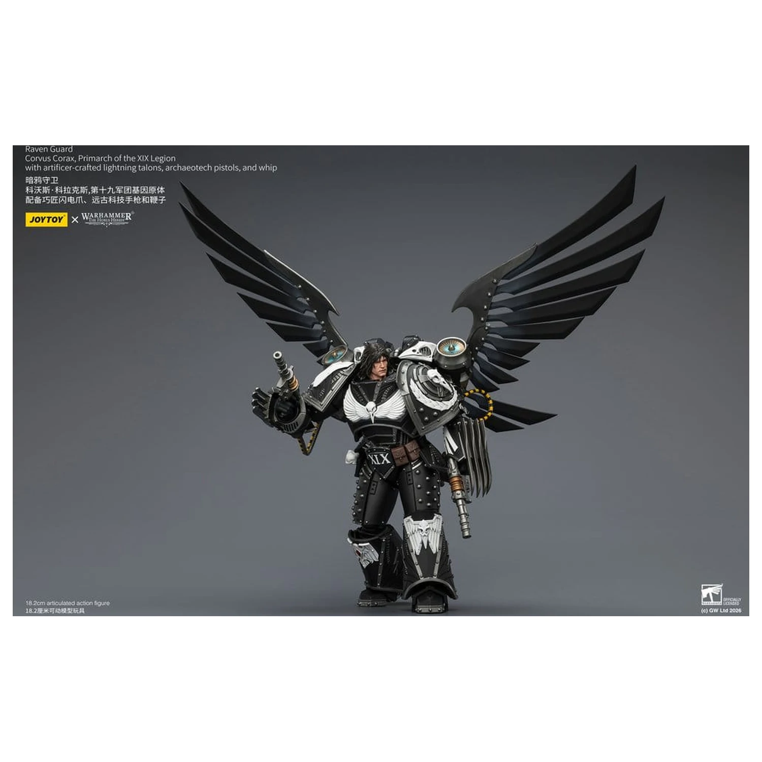 Warhammer 40,000 Action Figure Raven Guard Corvus Corax, Primarch of the XIX Legion 18 cm produktová fotografia