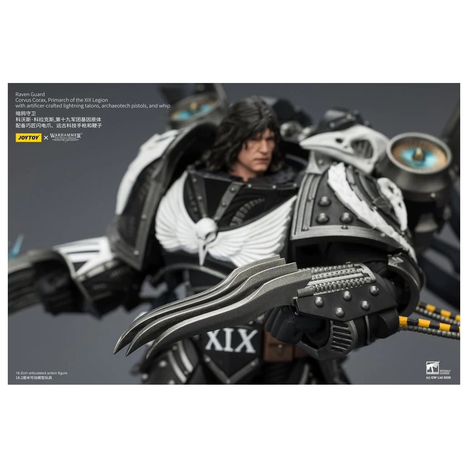 Warhammer 40,000 Action Figure Raven Guard Corvus Corax, Primarch of the XIX Legion 18 cm produktová fotografia