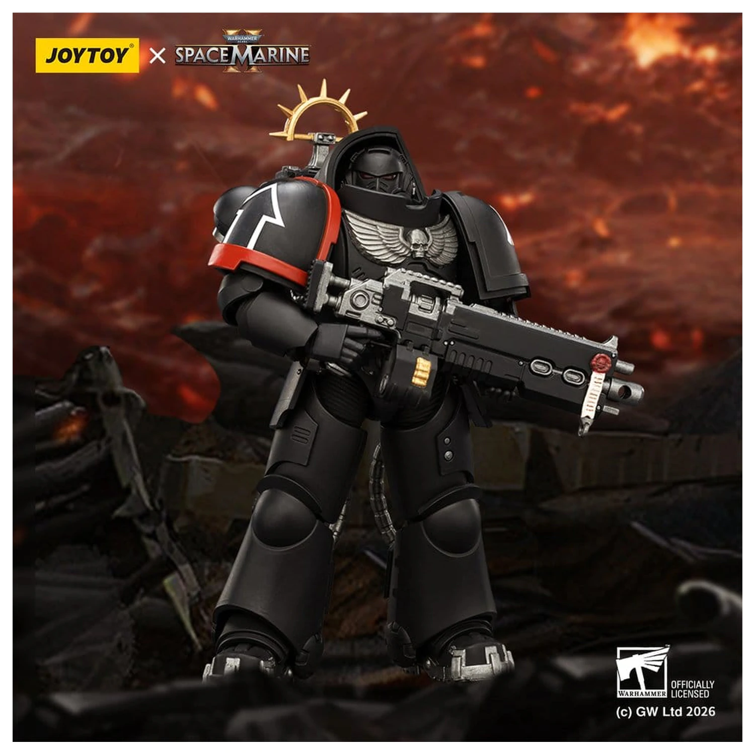 Warhammer 40,000 Akčná figúrka Raven Guard Heavy Intercessor 13 cm produktová fotografia