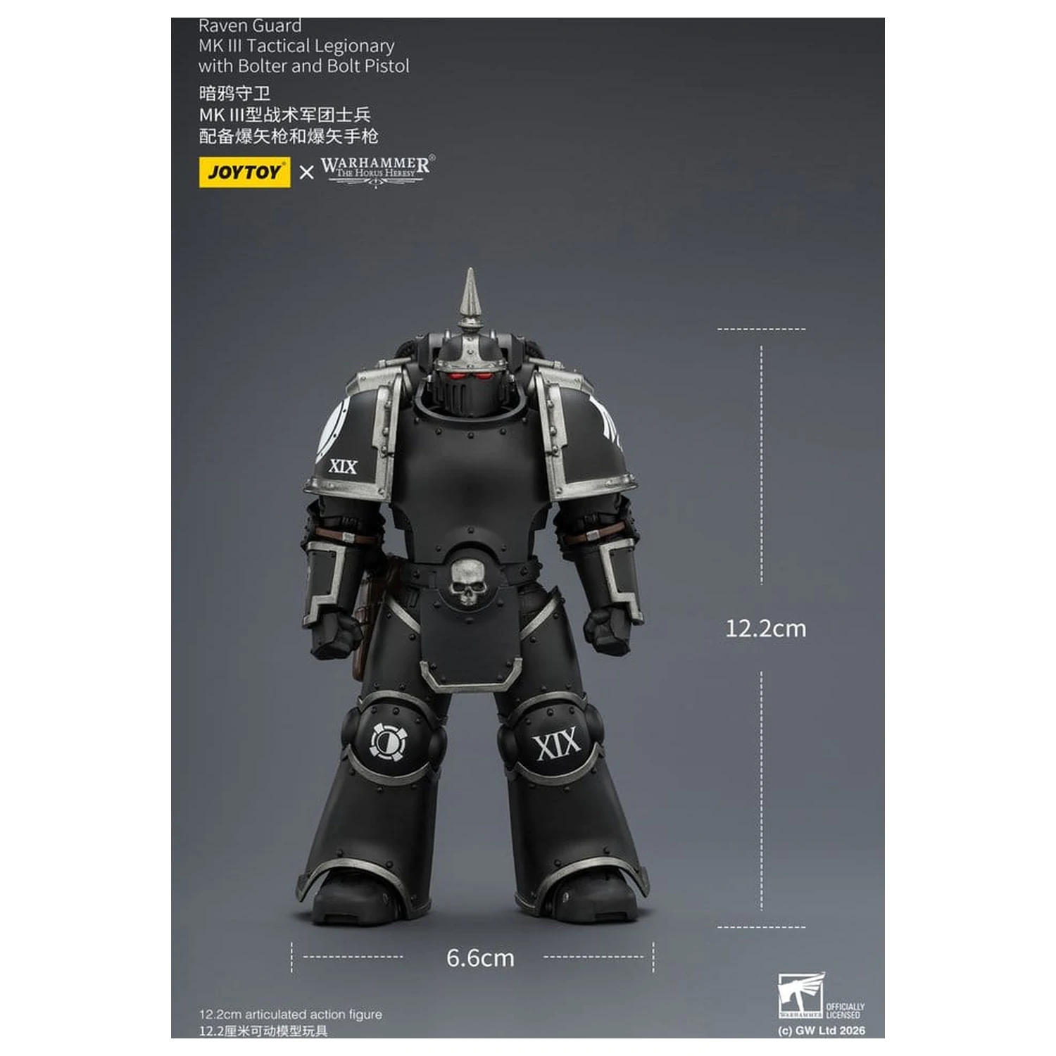 Warhammer 40,000 Akčná figúrka Raven Guard MK III Tactical Legionary 12 cm produktová fotografia