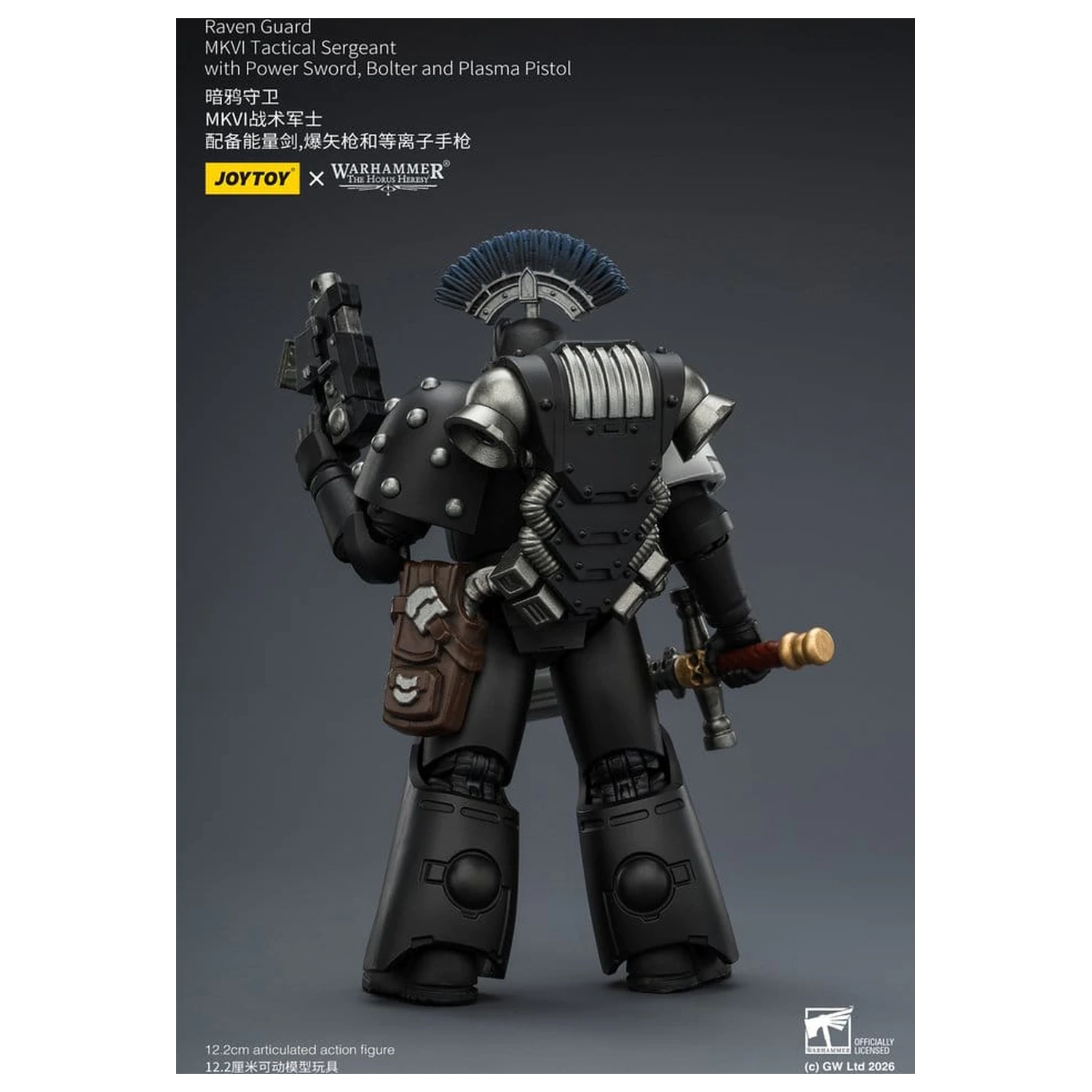 Warhammer 40,000 akčná figúrka Raven Guard MkVI Tactical Sergeant 12 cm produktová fotografia