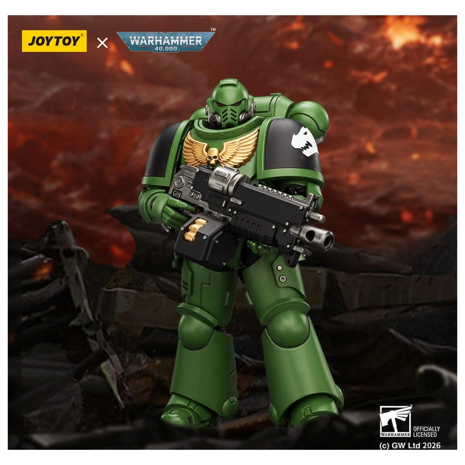 Warhammer 40,000 Akčná figúrka Salamanders Intercessor 12 cm produktová fotografia