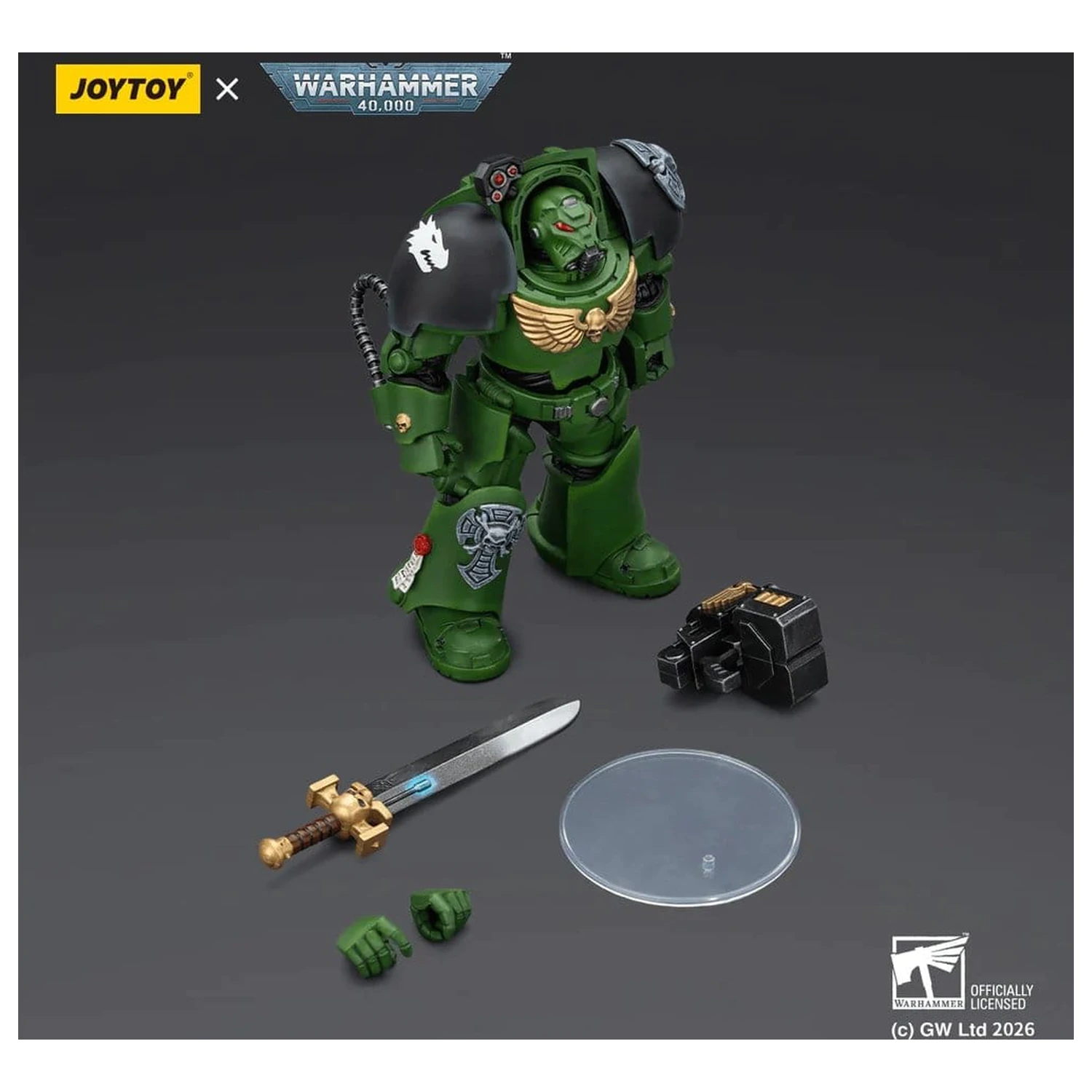 Warhammer 40,000 Akčná figúrka Salamanders Terminator 1 s Power Sword a Storm Bolter 14 cm produktová fotografia