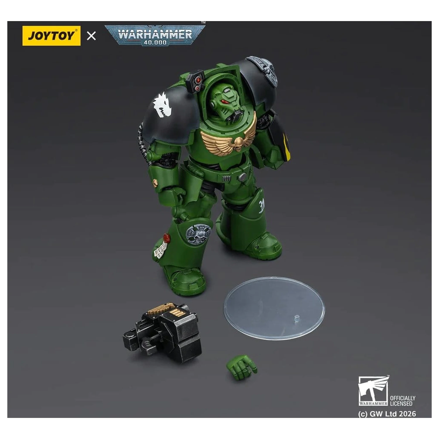 Warhammer 40,000 Akčná figúrka Salamanders Terminator 2 s Power Fist a Storm Bolter 14 cm produktová fotografia