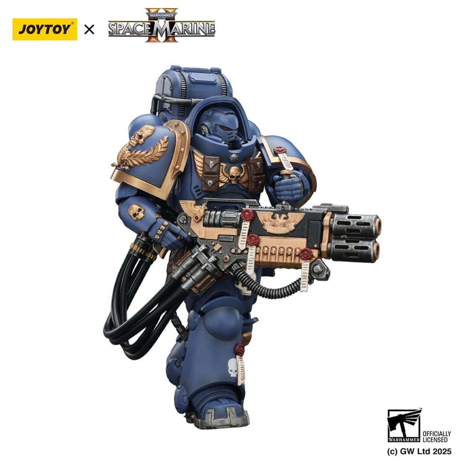 Warhammer 40,000: Space Marine 2 Akčná figúrka Ultramarines Heavy Artificer Armor s Relic Multi-Melta 13 cm produktová fotografia
