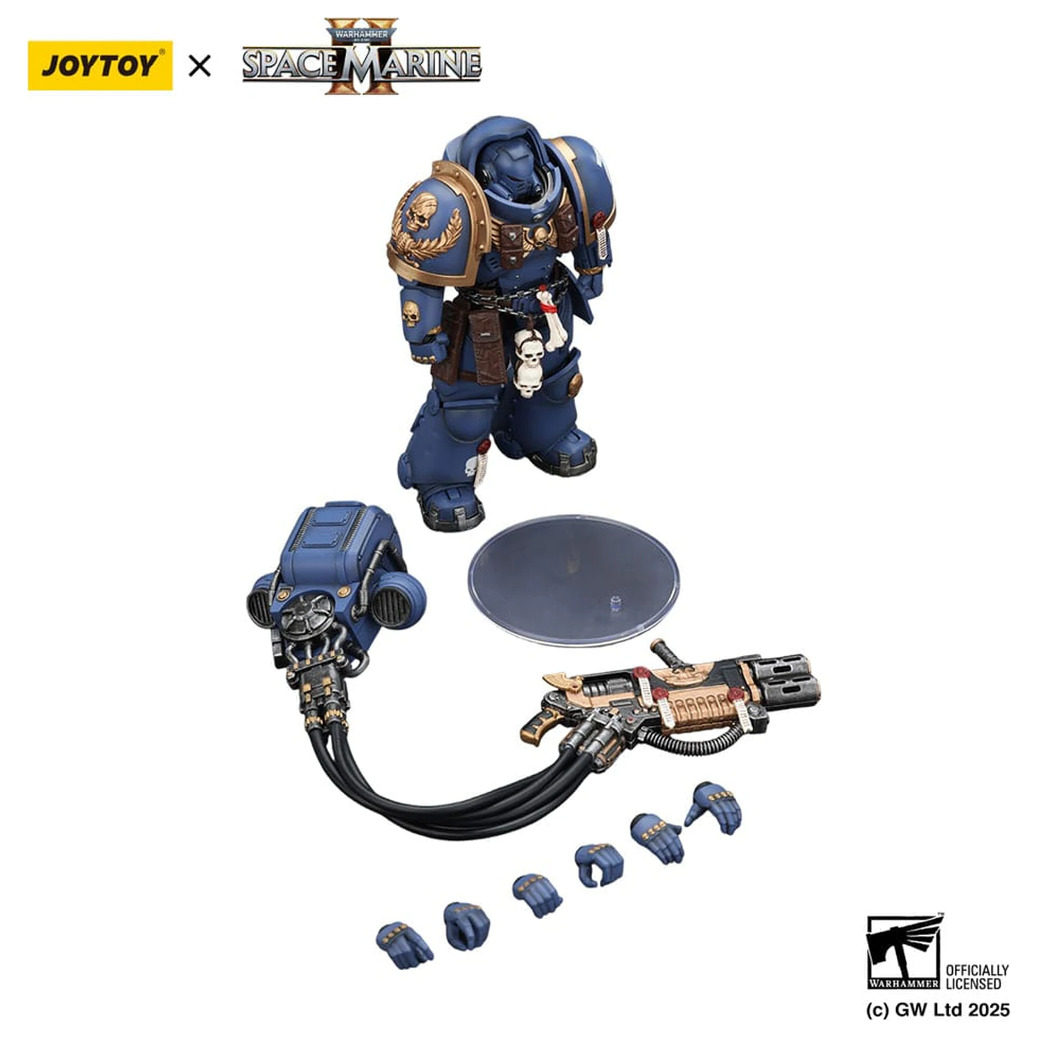 Warhammer 40,000: Space Marine 2 Akčná figúrka Ultramarines Heavy Artificer Armor s Relic Multi-Melta 13 cm produktová fotografia