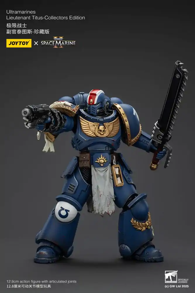 Warhammer 40,000: Space Marine 2 Akčná figúrka Ultramarines Lieutenant Titus Collectors Edition 13 cm produktová fotografia