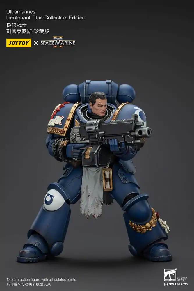 Warhammer 40,000: Space Marine 2 Akčná figúrka Ultramarines Lieutenant Titus Collectors Edition 13 cm produktová fotografia