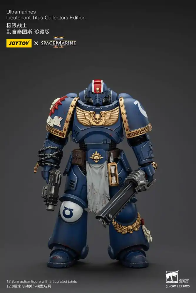 Warhammer 40,000: Space Marine 2 Akčná figúrka Ultramarines Lieutenant Titus Collectors Edition 13 cm produktová fotografia