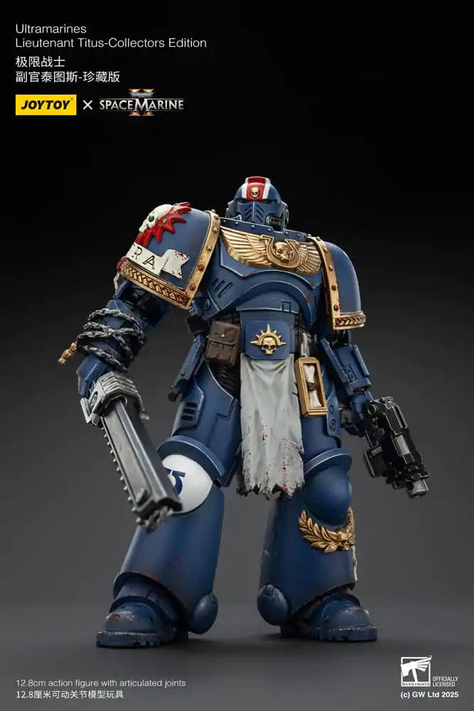 Warhammer 40,000: Space Marine 2 Akčná figúrka Ultramarines Lieutenant Titus Collectors Edition 13 cm produktová fotografia