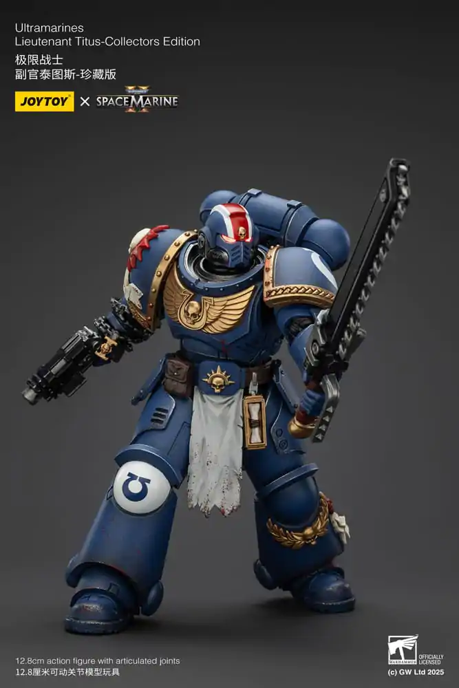 Warhammer 40,000: Space Marine 2 Akčná figúrka Ultramarines Lieutenant Titus Collectors Edition 13 cm produktová fotografia