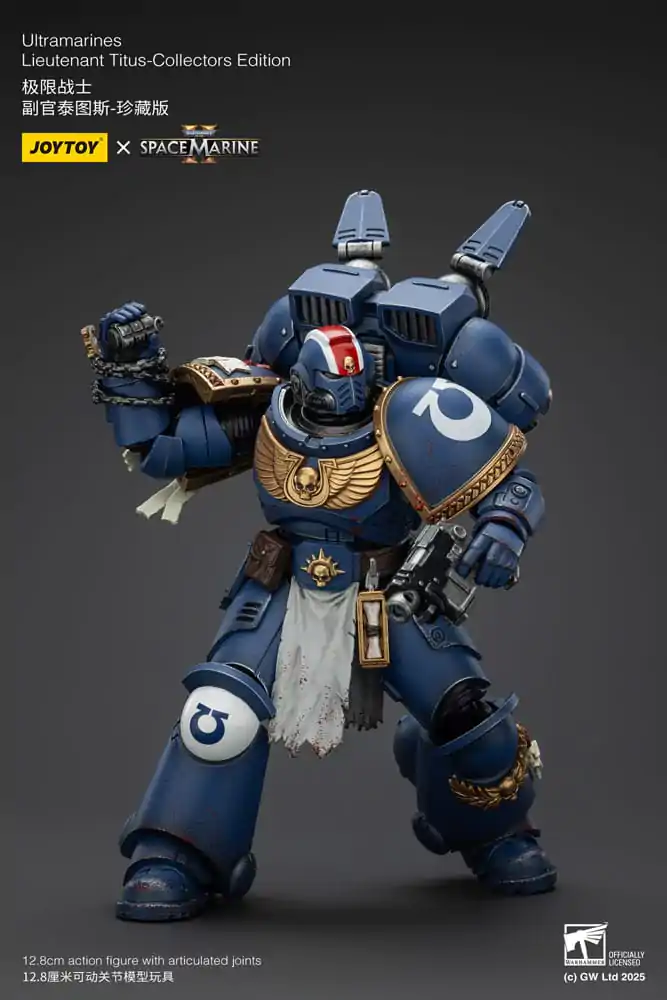 Warhammer 40,000: Space Marine 2 Akčná figúrka Ultramarines Lieutenant Titus Collectors Edition 13 cm produktová fotografia