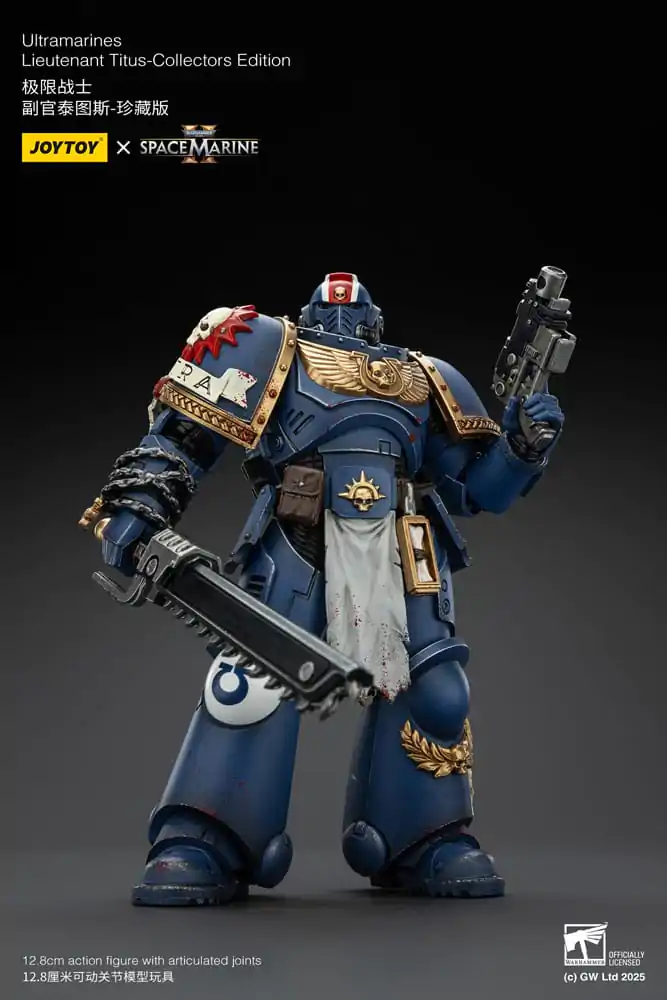 Warhammer 40,000: Space Marine 2 Akčná figúrka Ultramarines Lieutenant Titus Collectors Edition 13 cm produktová fotografia