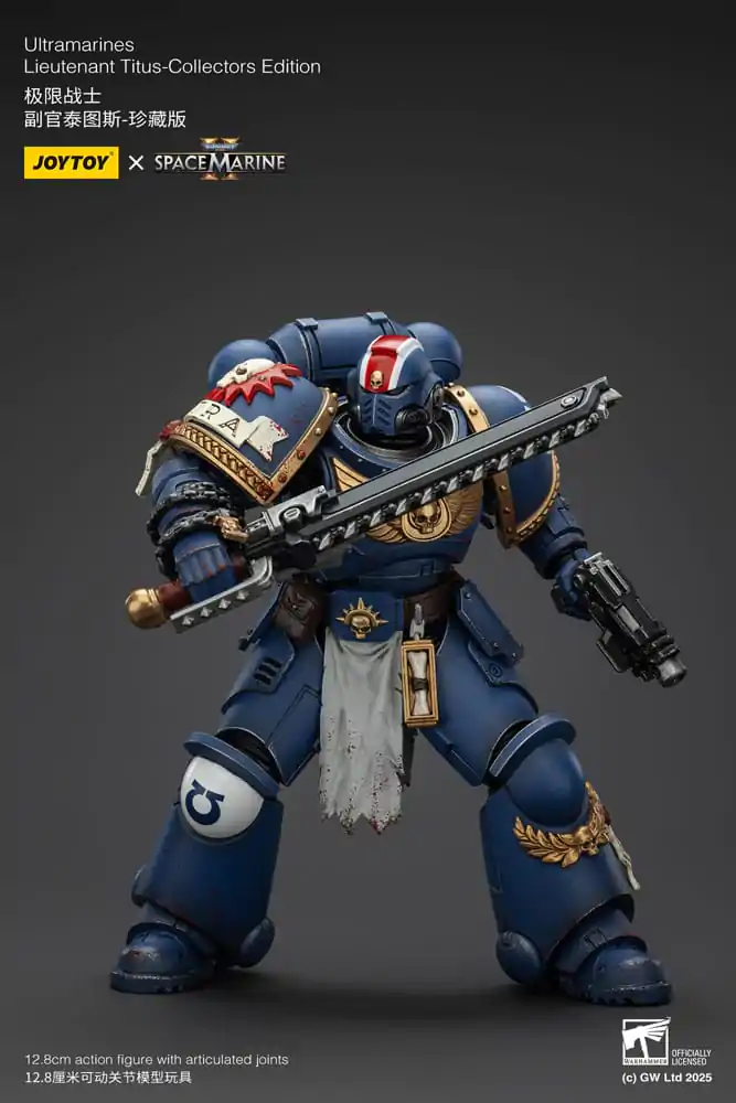 Warhammer 40,000: Space Marine 2 Akčná figúrka Ultramarines Lieutenant Titus Collectors Edition 13 cm produktová fotografia
