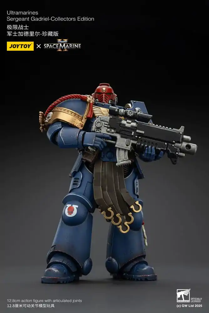 Warhammer 40,000: Space Marine 2 Akčná figúrka Ultramarines Sergeant Gadriel Collectors Edition 13 cm produktová fotografia