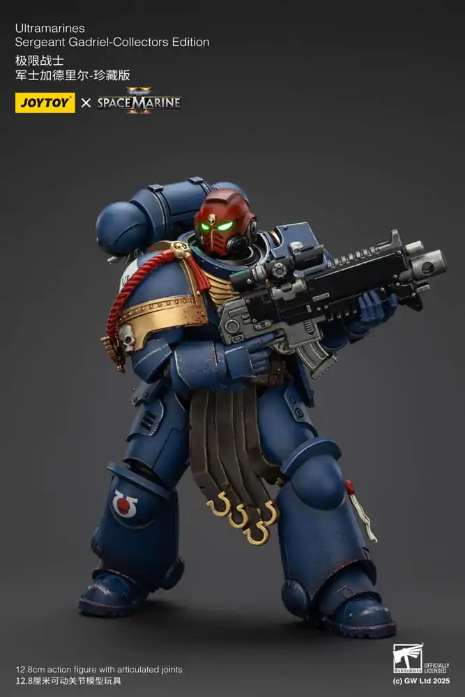 Warhammer 40,000: Space Marine 2 Akčná figúrka Ultramarines Sergeant Gadriel Collectors Edition 13 cm produktová fotografia