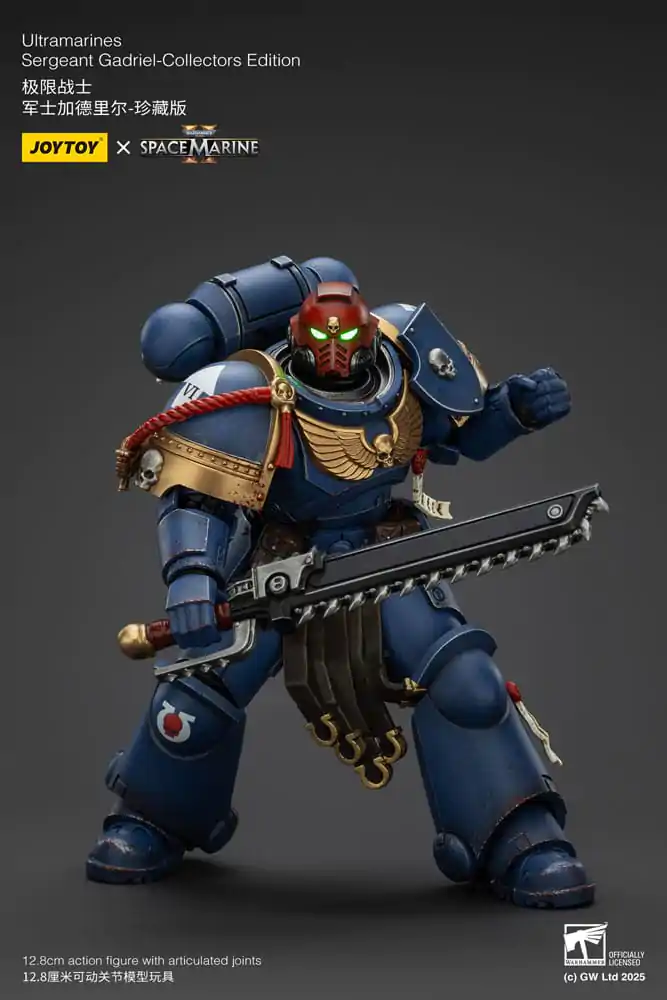 Warhammer 40,000: Space Marine 2 Akčná figúrka Ultramarines Sergeant Gadriel Collectors Edition 13 cm produktová fotografia
