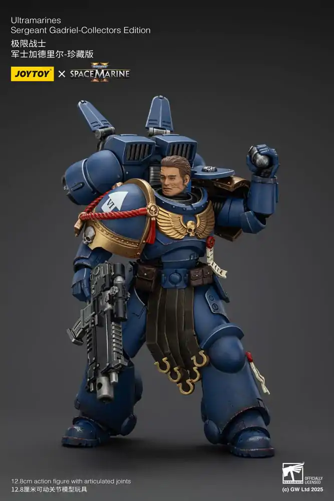Warhammer 40,000: Space Marine 2 Akčná figúrka Ultramarines Sergeant Gadriel Collectors Edition 13 cm produktová fotografia