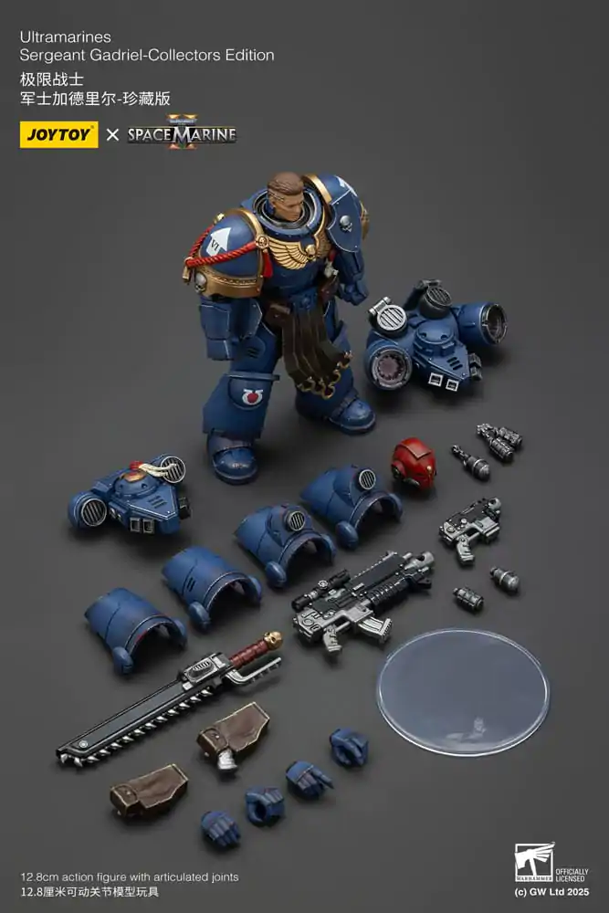Warhammer 40,000: Space Marine 2 Akčná figúrka Ultramarines Sergeant Gadriel Collectors Edition 13 cm produktová fotografia