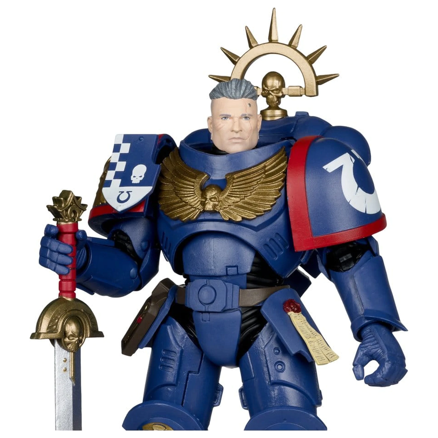 Warhammer 40,000 Total War akčná figúrka 3rd Company Lieutenant (Ultramarines) 18 cm produktová fotografia
