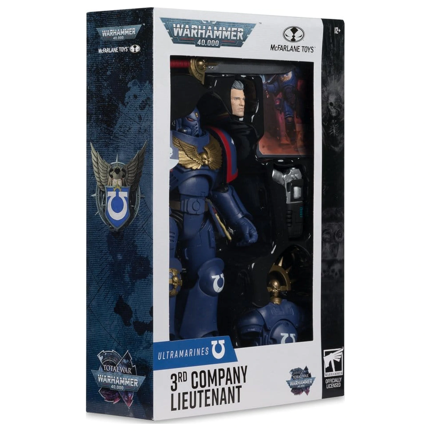 Warhammer 40,000 Total War akčná figúrka 3rd Company Lieutenant (Ultramarines) 18 cm produktová fotografia